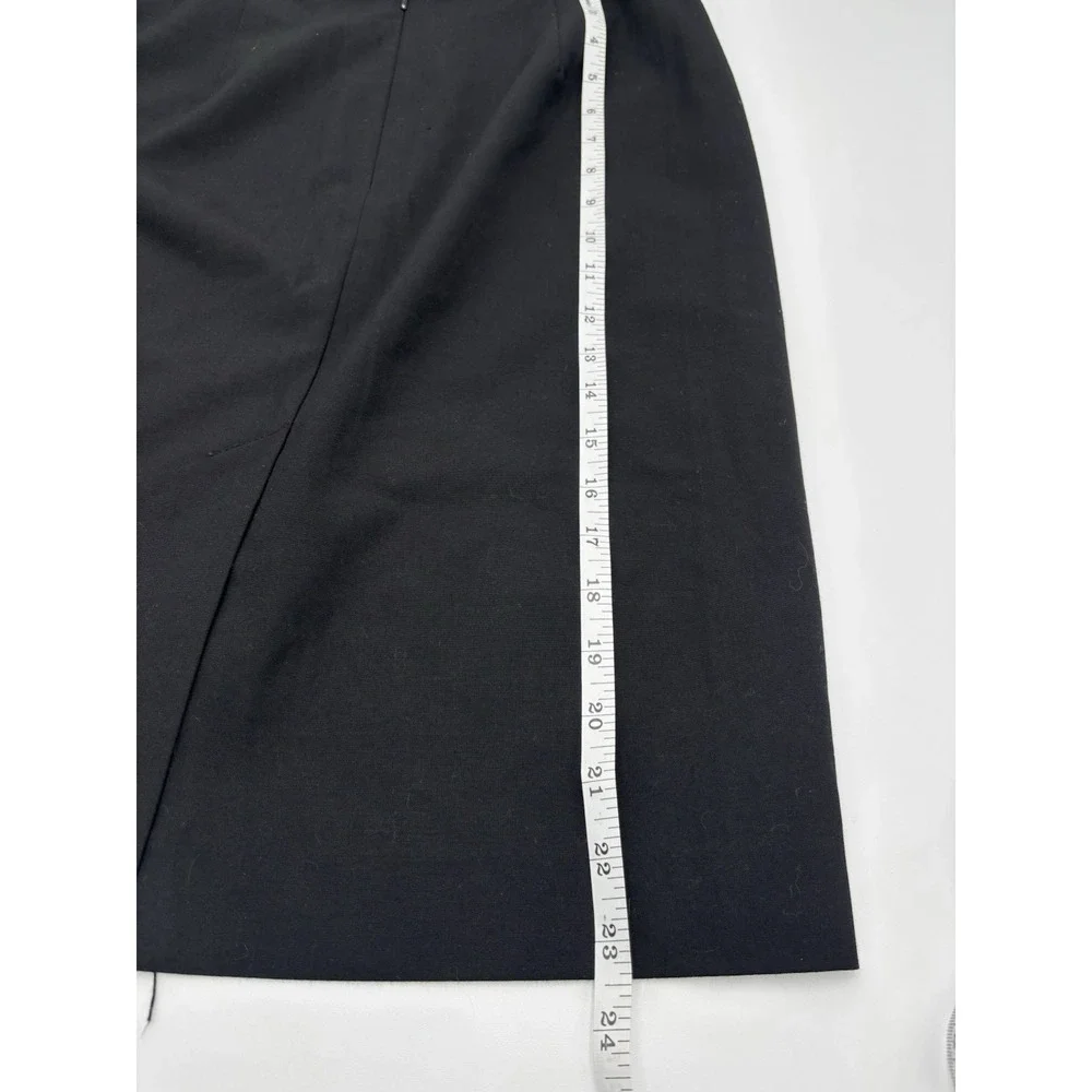 Michael Kors Black Pencil Skirt Women Size 8 Career Office Stretch Knee Length